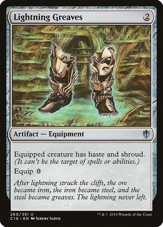Lightning Greaves [Commander 2016] | Good Games Cannington