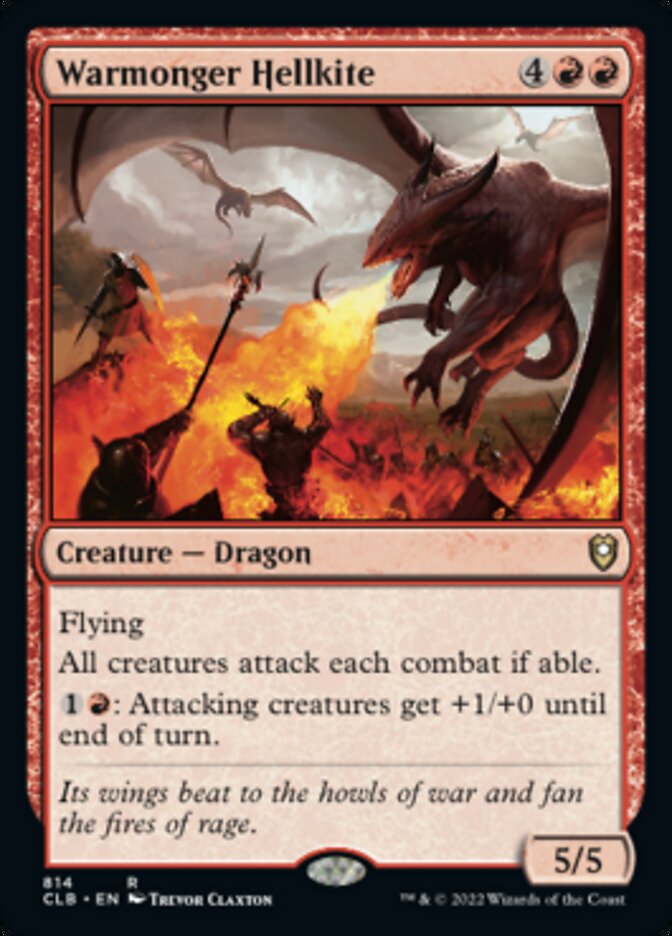 Warmonger Hellkite [Commander Legends: Battle for Baldur's Gate] | Good Games Cannington