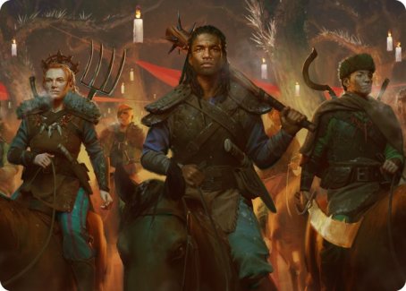 Candlelit Cavalry Art Card [Innistrad: Midnight Hunt Art Series] | Good Games Cannington