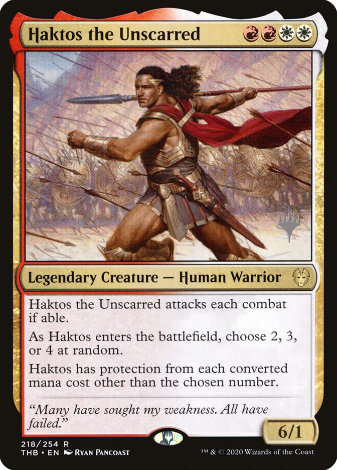 Haktos the Unscarred (Promo Pack) [Theros Beyond Death Promos] | Good Games Cannington