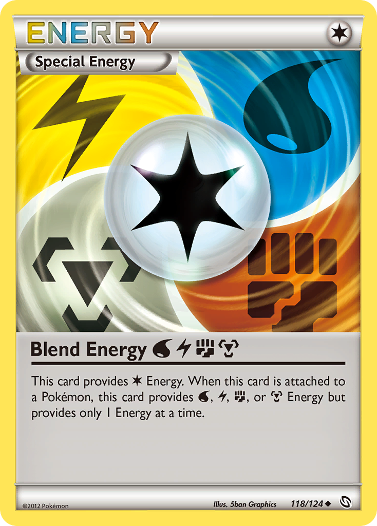 Blend Energy WaterLightningFightingMetal (118/124) [Black & White: Dragons Exalted] | Good Games Cannington