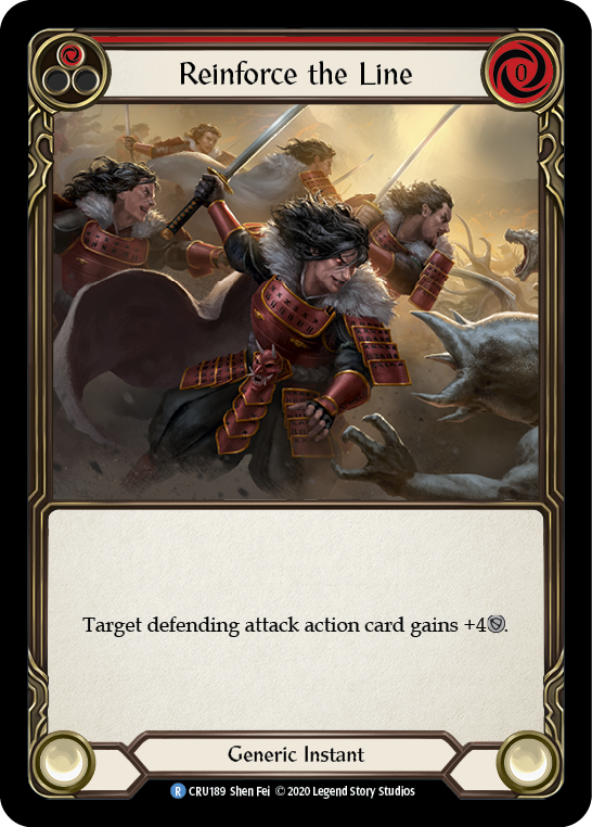 Reinforce the Line (Red) [CRU189] 1st Edition Normal | Good Games Cannington