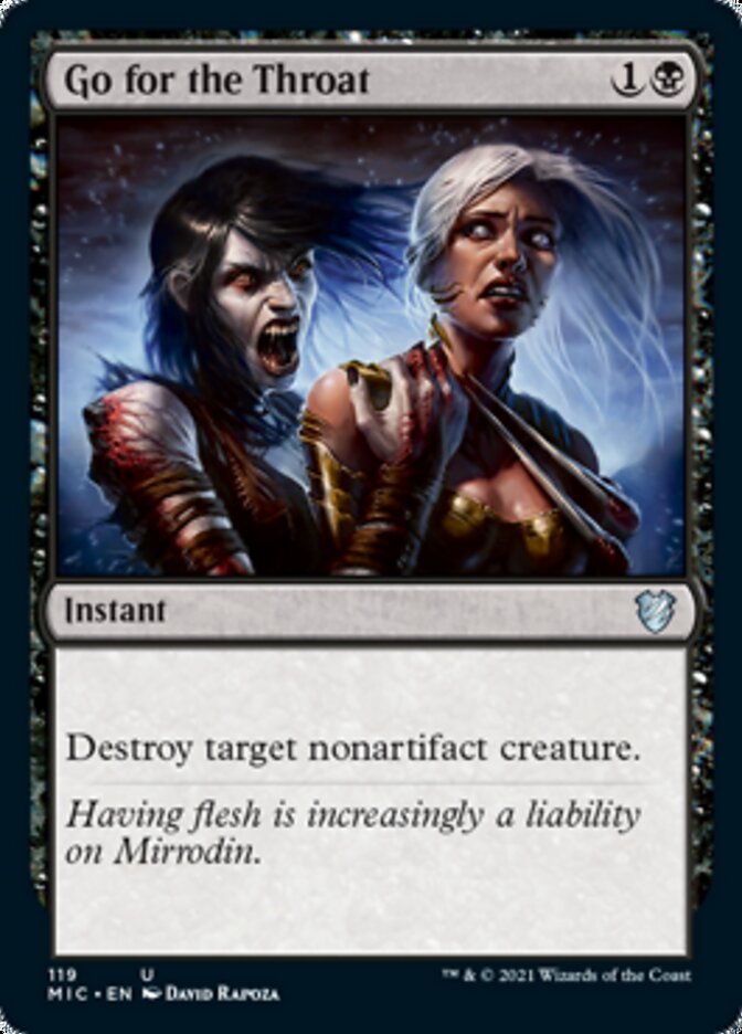 Go for the Throat [Innistrad: Midnight Hunt Commander] | Good Games Cannington