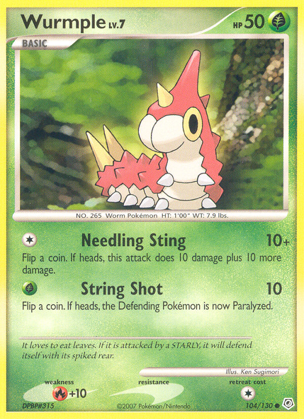 Wurmple (104/130) [Diamond & Pearl: Base Set] | Good Games Cannington