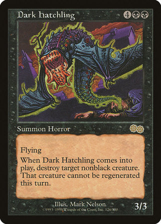 Dark Hatchling [Urza's Saga] | Good Games Cannington