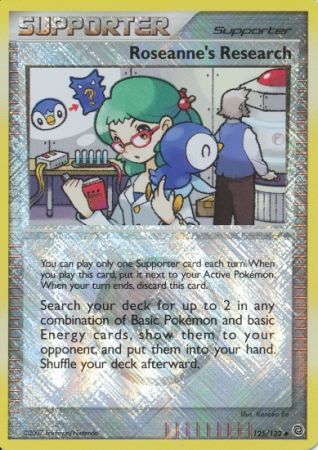 Roseanne's Research (125/132) (League Promos) [Diamond & Pearl: Secret Wonders] | Good Games Cannington
