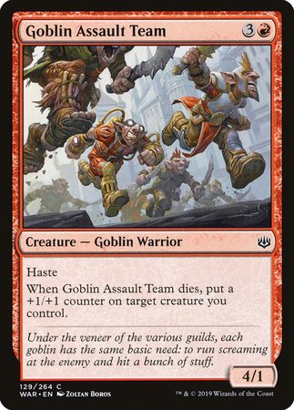 Goblin Assault Team [War of the Spark] | Good Games Cannington