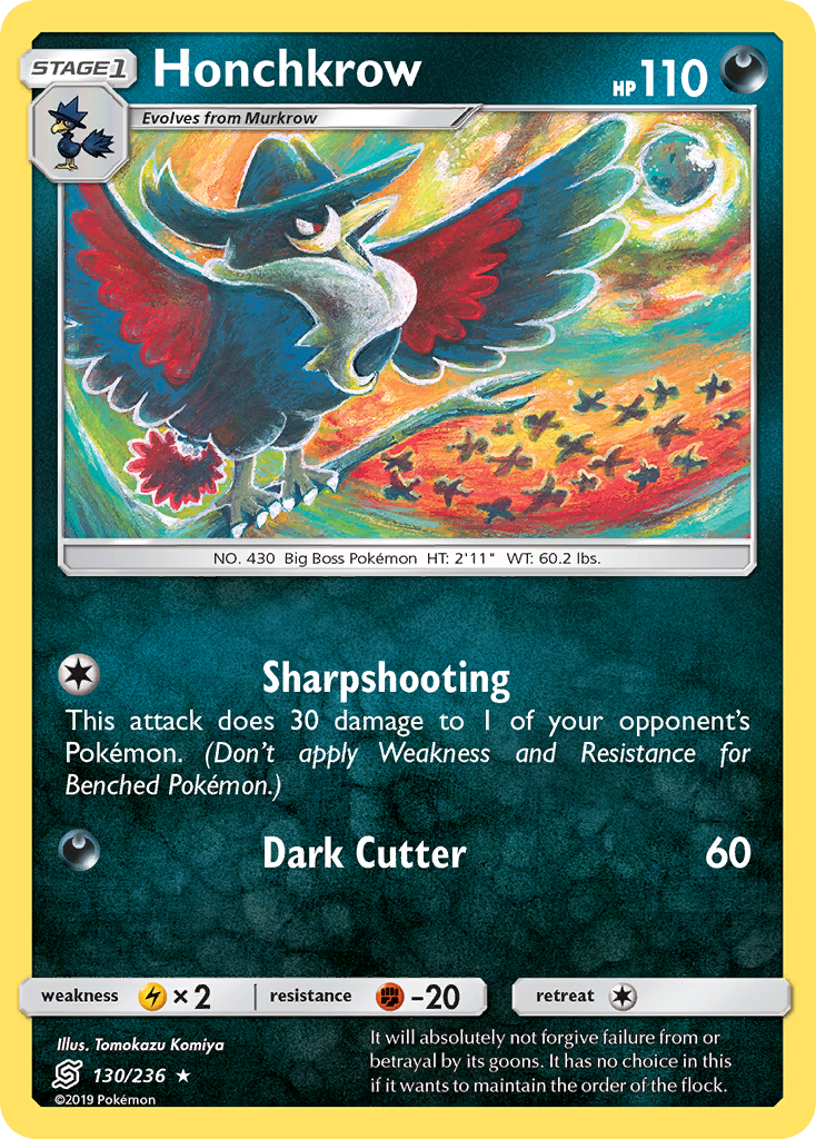 Honchkrow (130/236) [Sun & Moon: Unified Minds] | Good Games Cannington