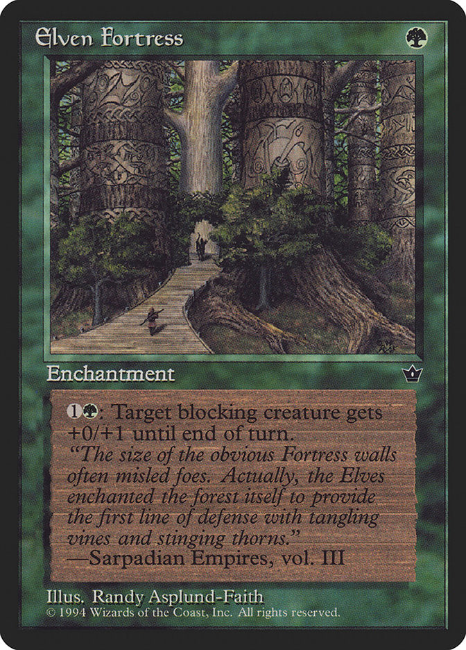 Elven Fortress (Randy Asplund-Faith) [Fallen Empires] | Good Games Cannington