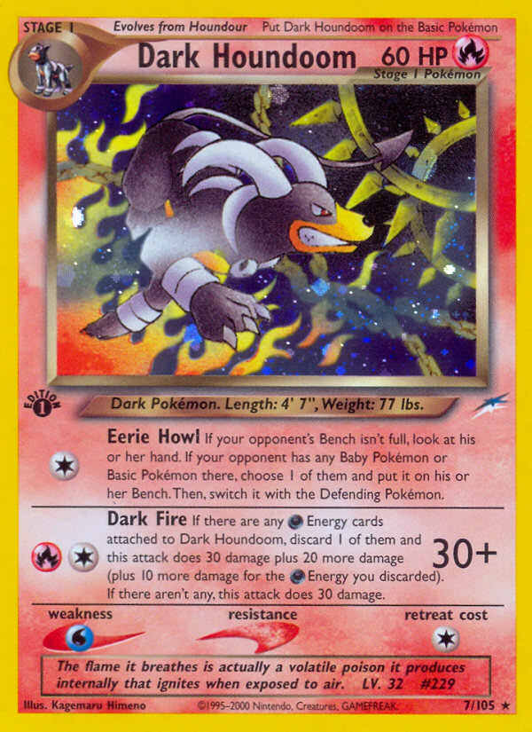 Dark Houndoom (7/105) [Neo Destiny 1st Edition] | Good Games Cannington