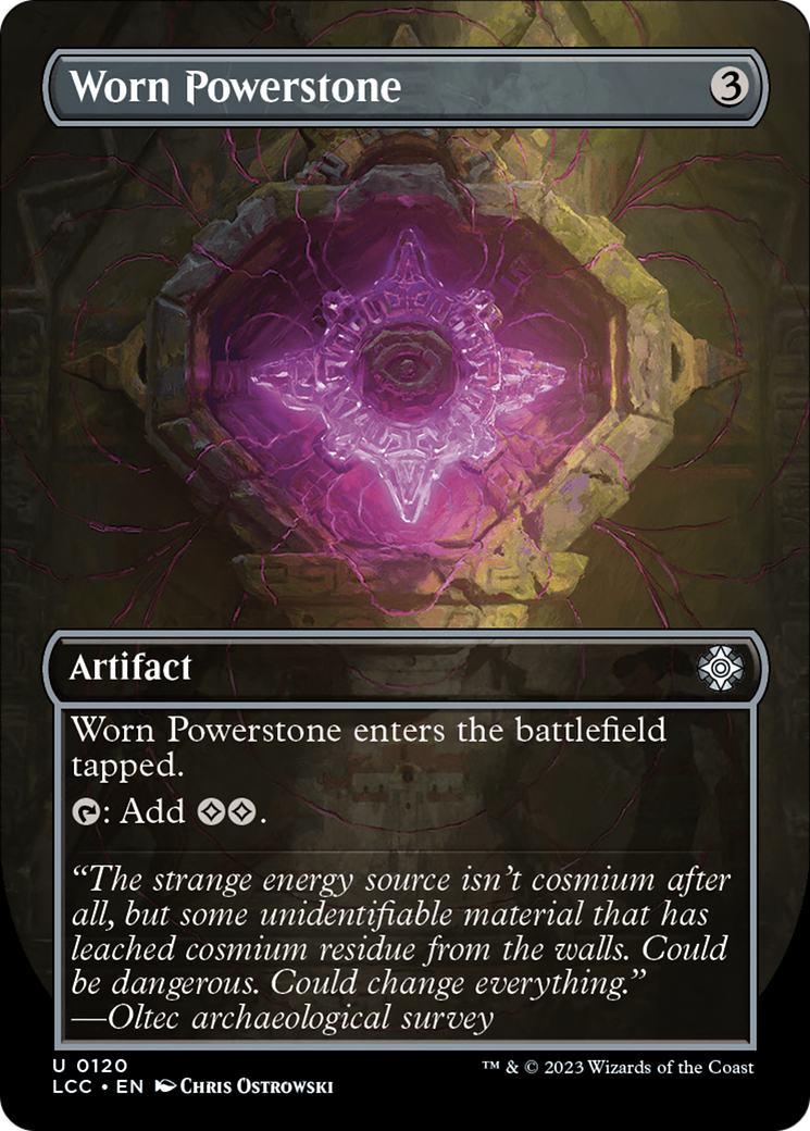Worn Powerstone (Borderless) [The Lost Caverns of Ixalan Commander] | Good Games Cannington