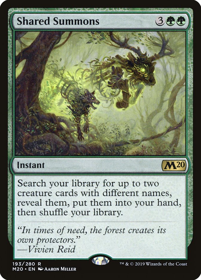 Shared Summons [Core Set 2020] | Good Games Cannington