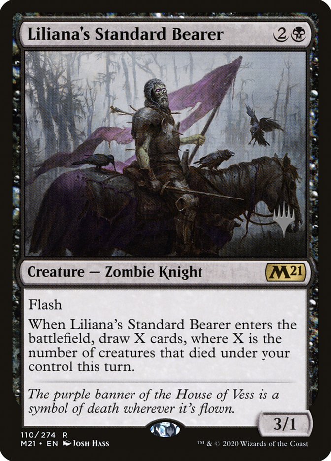 Liliana's Standard Bearer (Promo Pack) [Core Set 2021 Promos] | Good Games Cannington