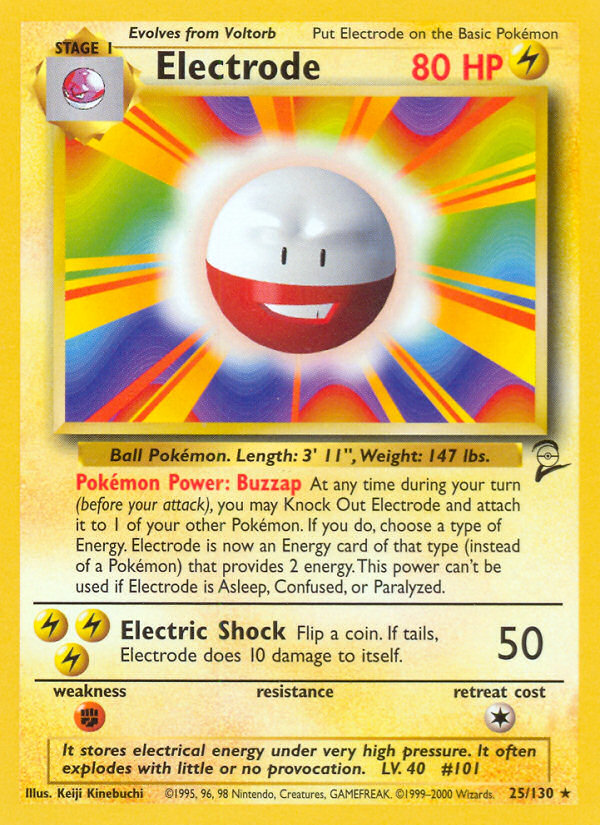 Electrode (25/130) [Base Set 2] | Good Games Cannington