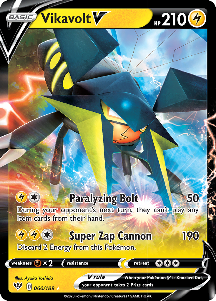 Vikavolt V (060/189) [Sword & Shield: Darkness Ablaze] | Good Games Cannington