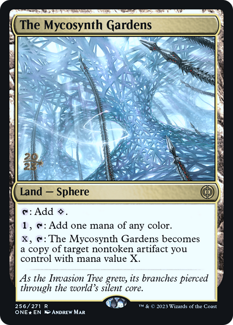 The Mycosynth Gardens [Phyrexia: All Will Be One Prerelease Promos] | Good Games Cannington
