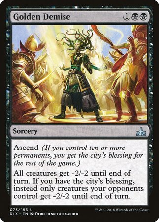 Golden Demise [Rivals of Ixalan] | Good Games Cannington