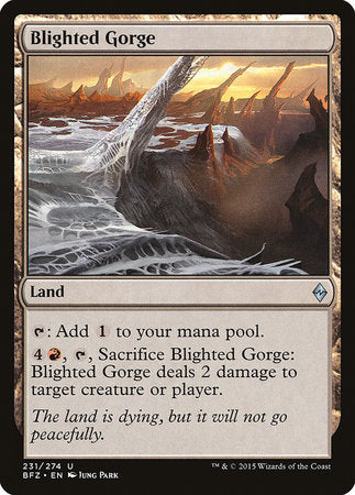 Blighted Gorge [Battle for Zendikar] | Good Games Cannington