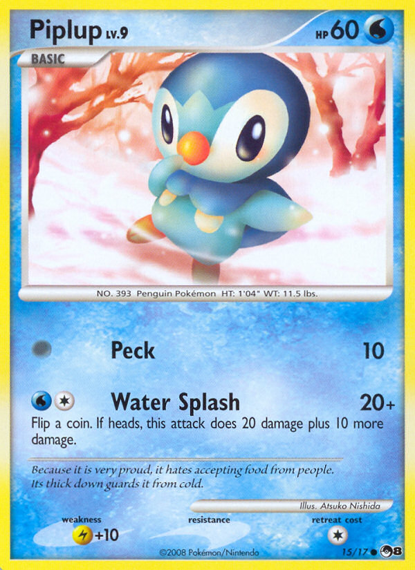 Piplup (15/17) [POP Series 8] | Good Games Cannington