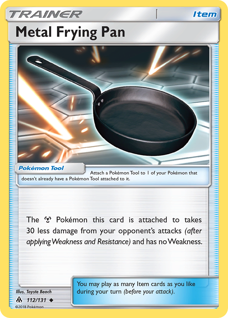 Metal Frying Pan (112/131) [Sun & Moon: Forbidden Light] | Good Games Cannington