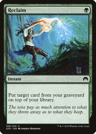 Reclaim [Magic Origins] | Good Games Cannington