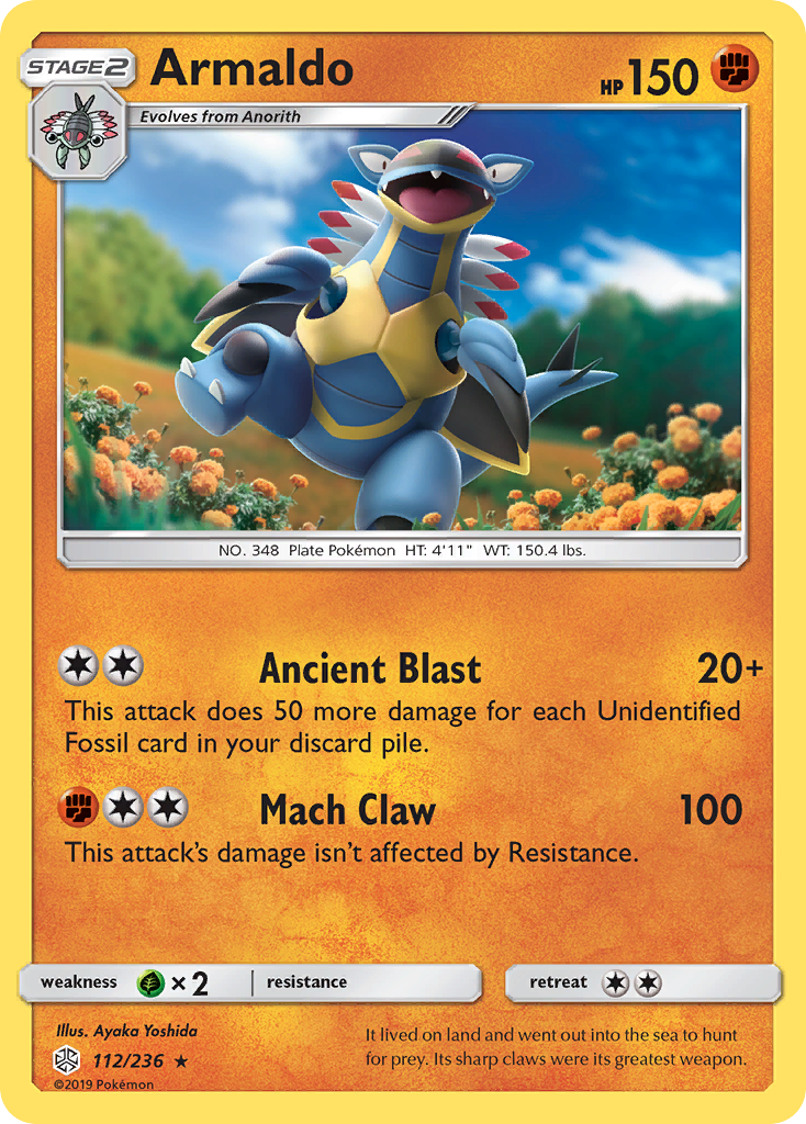 Armaldo (112/236) [Sun & Moon: Cosmic Eclipse] | Good Games Cannington