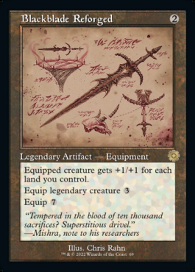 Blackblade Reforged (Retro Schematic) [The Brothers' War Retro Artifacts] | Good Games Cannington