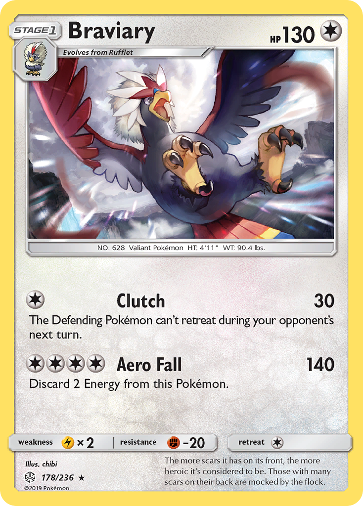 Braviary (178/236) [Sun & Moon: Cosmic Eclipse] | Good Games Cannington