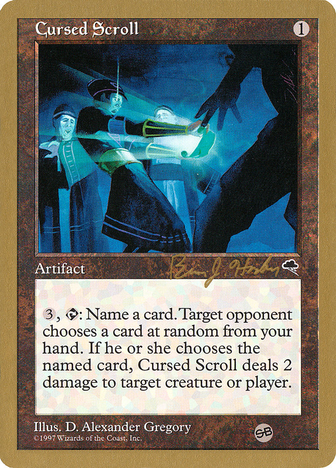 Cursed Scroll (Brian Hacker) (SB) [World Championship Decks 1998] | Good Games Cannington
