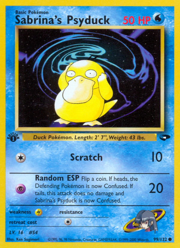 Sabrina's Psyduck (99/132) [Gym Challenge 1st Edition] | Good Games Cannington