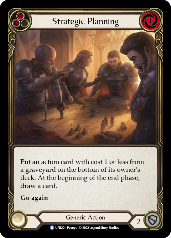 Strategic Planning (Yellow) [UPR201] (Uprising)  Rainbow Foil | Good Games Cannington