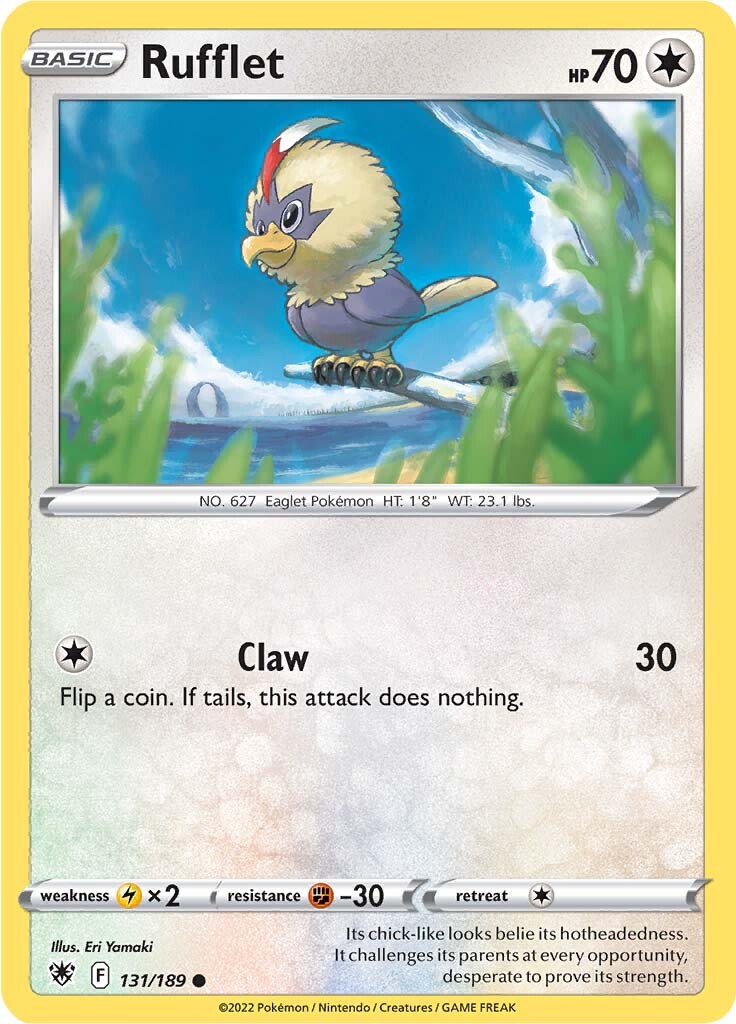 Rufflet (131/189) [Sword & Shield: Astral Radiance] | Good Games Cannington