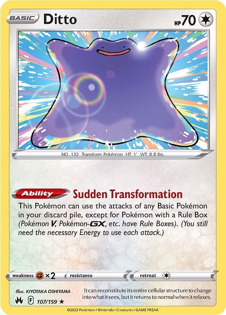 Ditto (107/159) [Sword & Shield: Crown Zenith] | Good Games Cannington