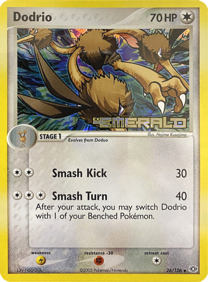 Dodrio (26/106) (Stamped) [EX: Emerald] | Good Games Cannington