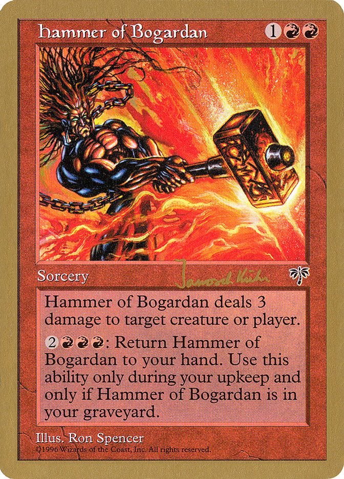 Hammer of Bogardan (Janosch Kuhn) [World Championship Decks 1997] | Good Games Cannington