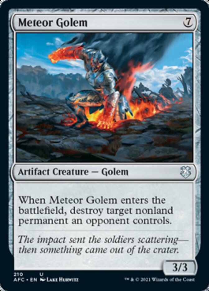 Meteor Golem [Dungeons & Dragons: Adventures in the Forgotten Realms Commander] | Good Games Cannington