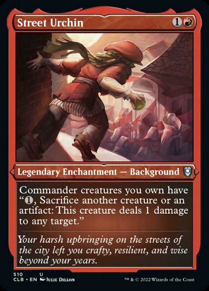 Street Urchin (Foil Etched) [Commander Legends: Battle for Baldur's Gate] | Good Games Cannington