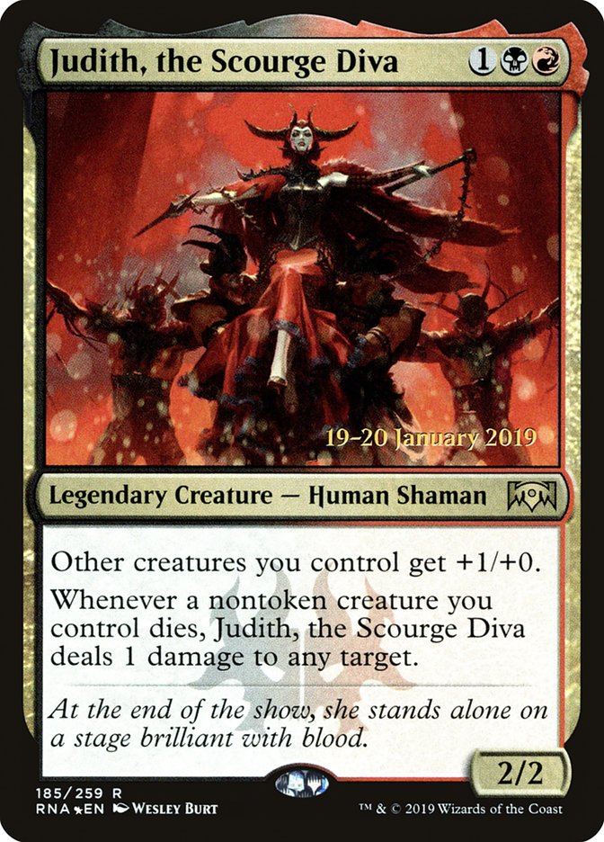 Judith, the Scourge Diva [Ravnica Allegiance Prerelease Promos] | Good Games Cannington