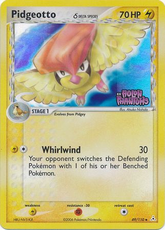 Pidgeotto (49/110) (Delta Species) (Stamped) [EX: Holon Phantoms] | Good Games Cannington