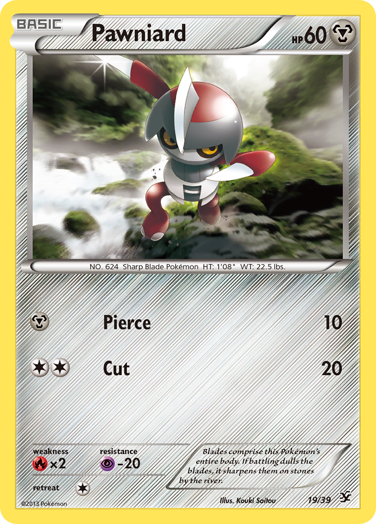 Pawniard (19/39) [XY: Kalos Starter Set] | Good Games Cannington