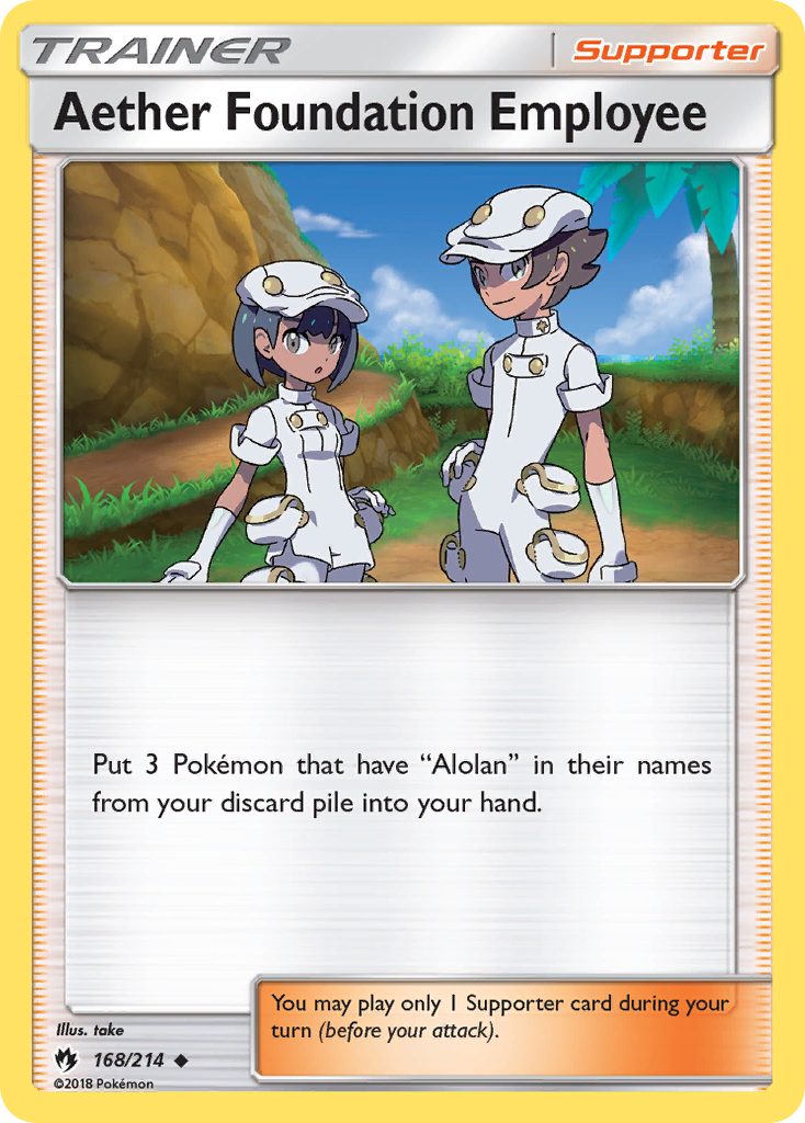 Aether Foundation Employee (168/214) [Sun & Moon: Lost Thunder] | Good Games Cannington