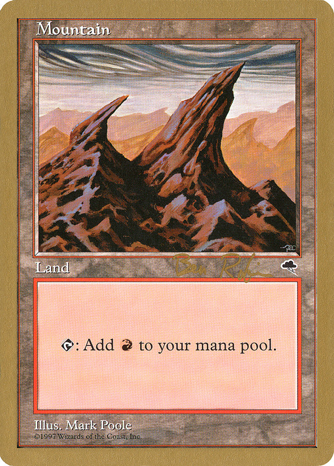 Mountain (br344) (Ben Rubin) [World Championship Decks 1998] | Good Games Cannington