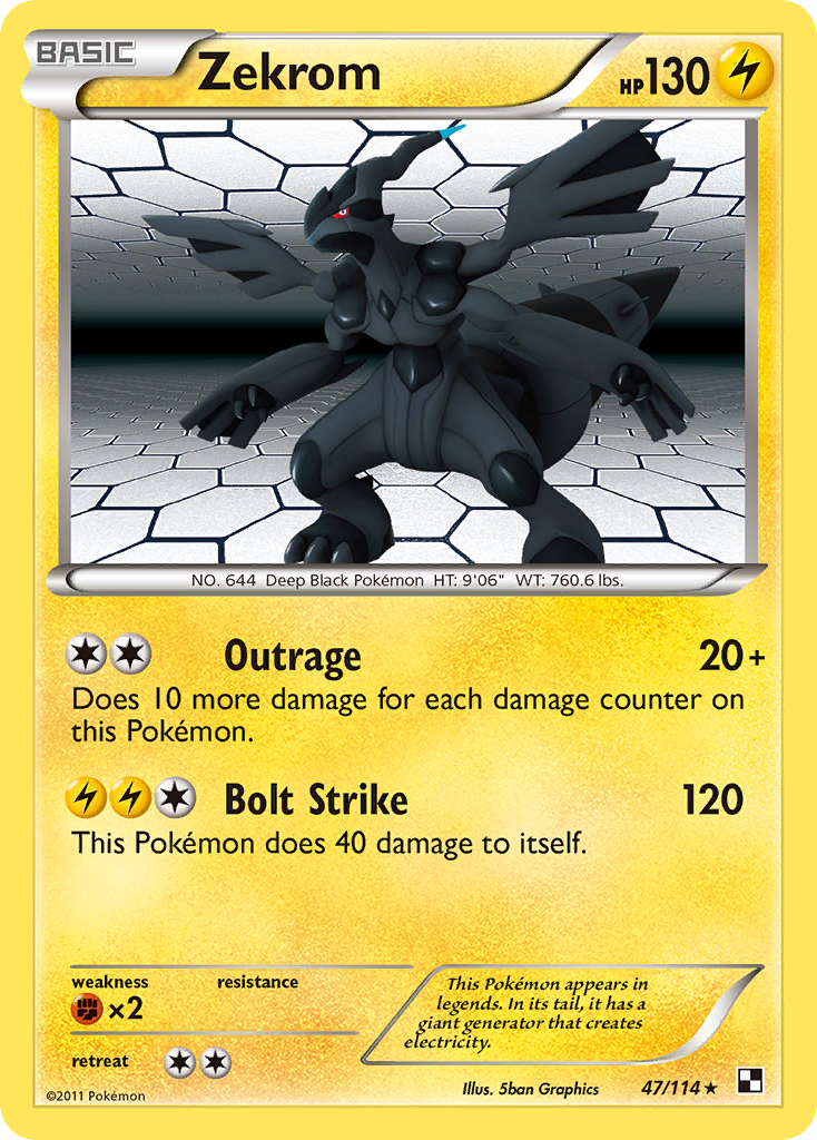 Zekrom (47/114) [Black & White: Base Set] | Good Games Cannington