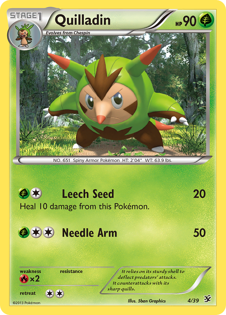 Quilladin (4/39) [XY: Kalos Starter Set] | Good Games Cannington