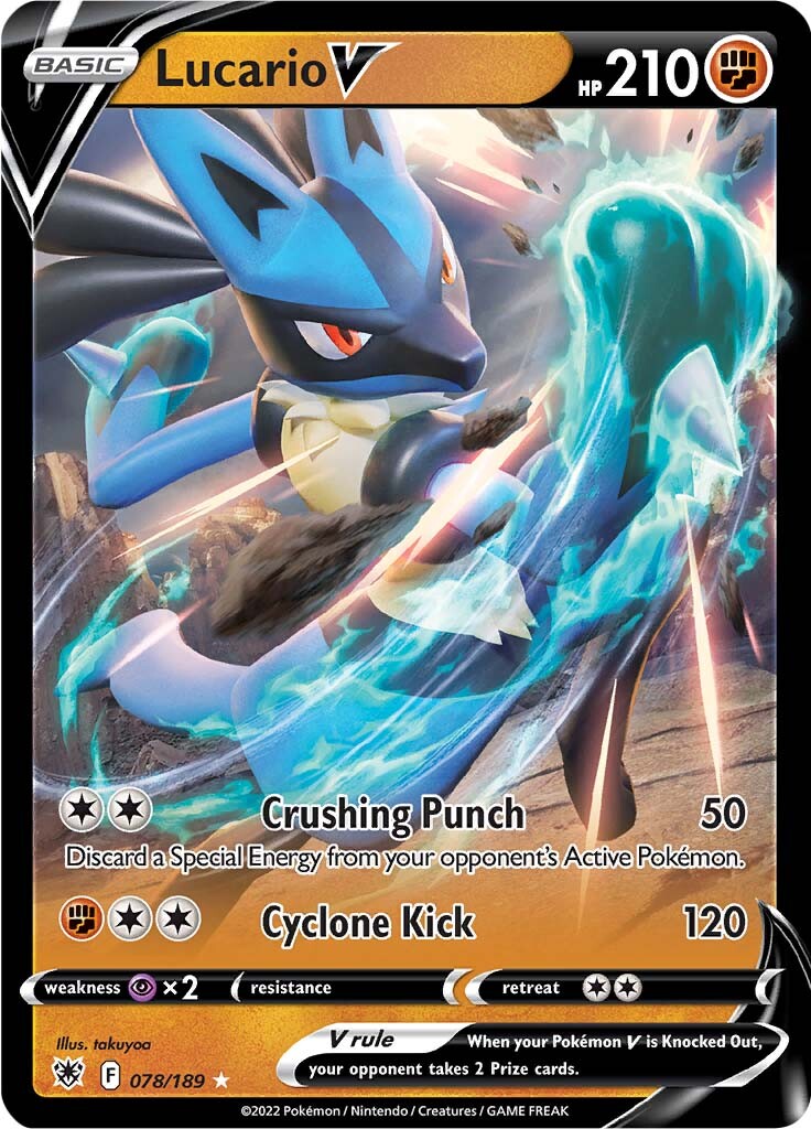 Lucario V (078/189) [Sword & Shield: Astral Radiance] | Good Games Cannington