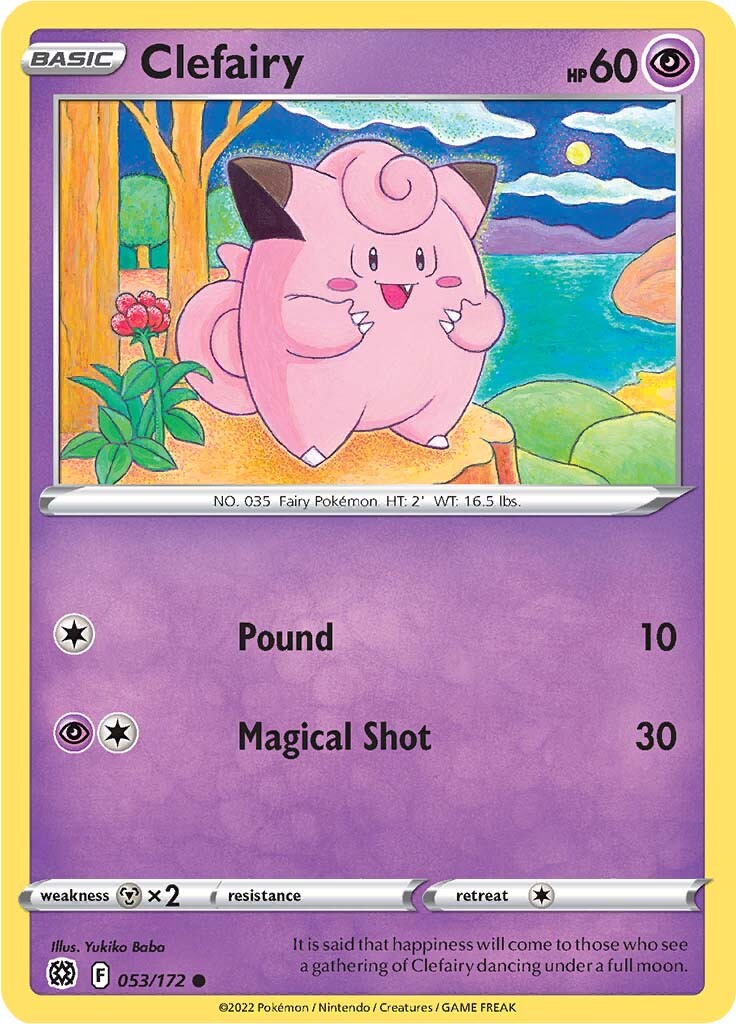 Clefairy (053/172) [Sword & Shield: Brilliant Stars] | Good Games Cannington