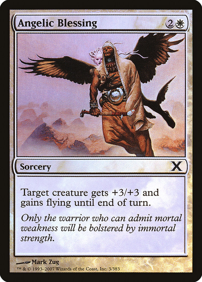 Angelic Blessing (Premium Foil) [Tenth Edition] | Good Games Cannington