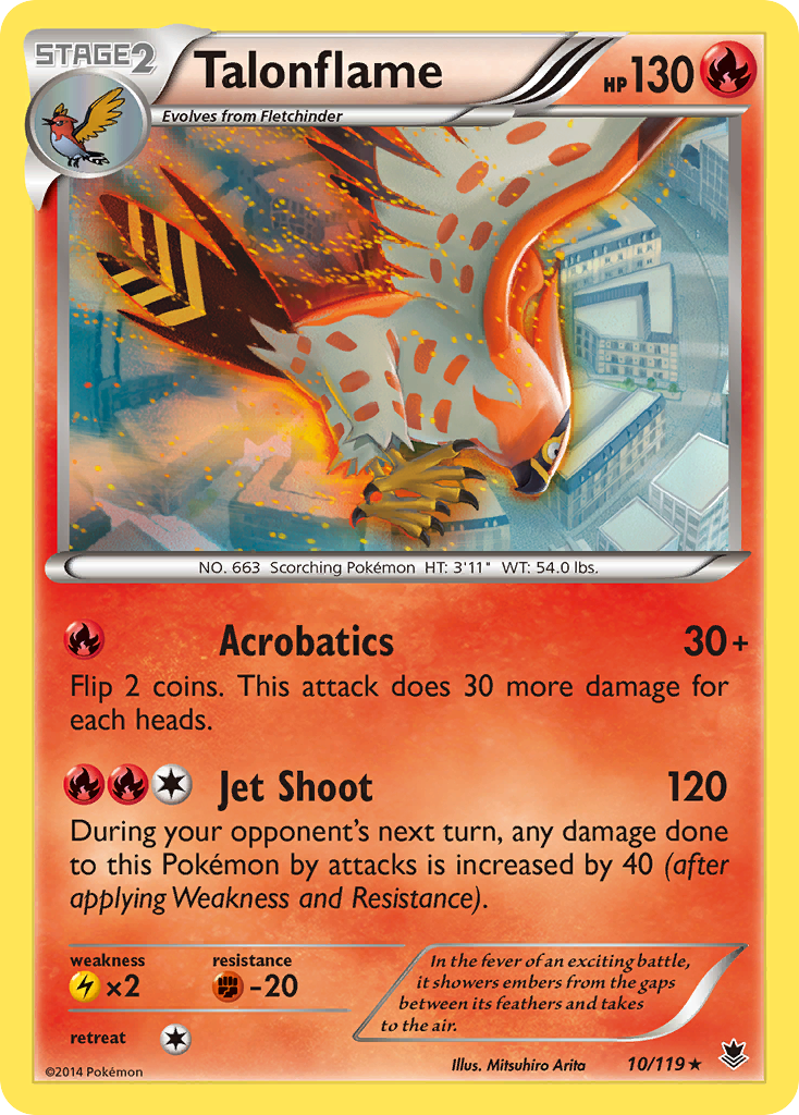 Talonflame (10/119) [XY: Phantom Forces] | Good Games Cannington