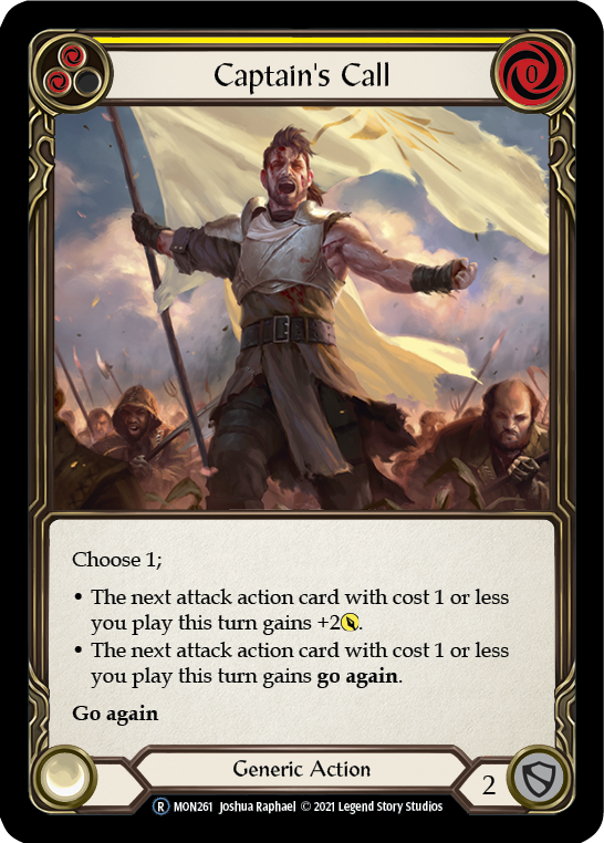 Captain's Call (Yellow) [U-MON261] Unlimited Normal | Good Games Cannington