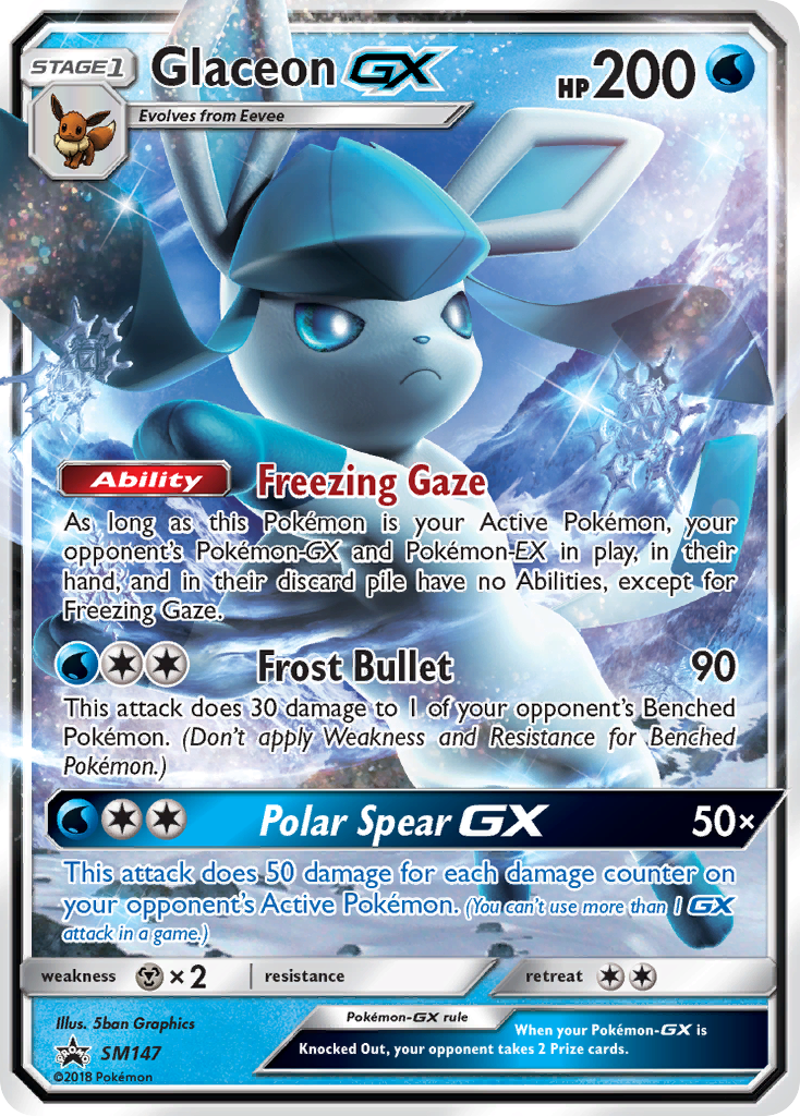 Glaceon GX (SM147) [Sun & Moon: Black Star Promos] | Good Games Cannington